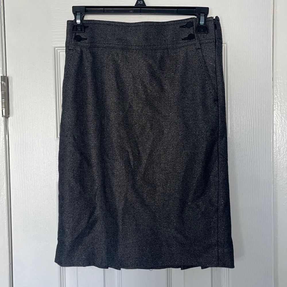 BEBE Pleat Detail Pencil Skirt